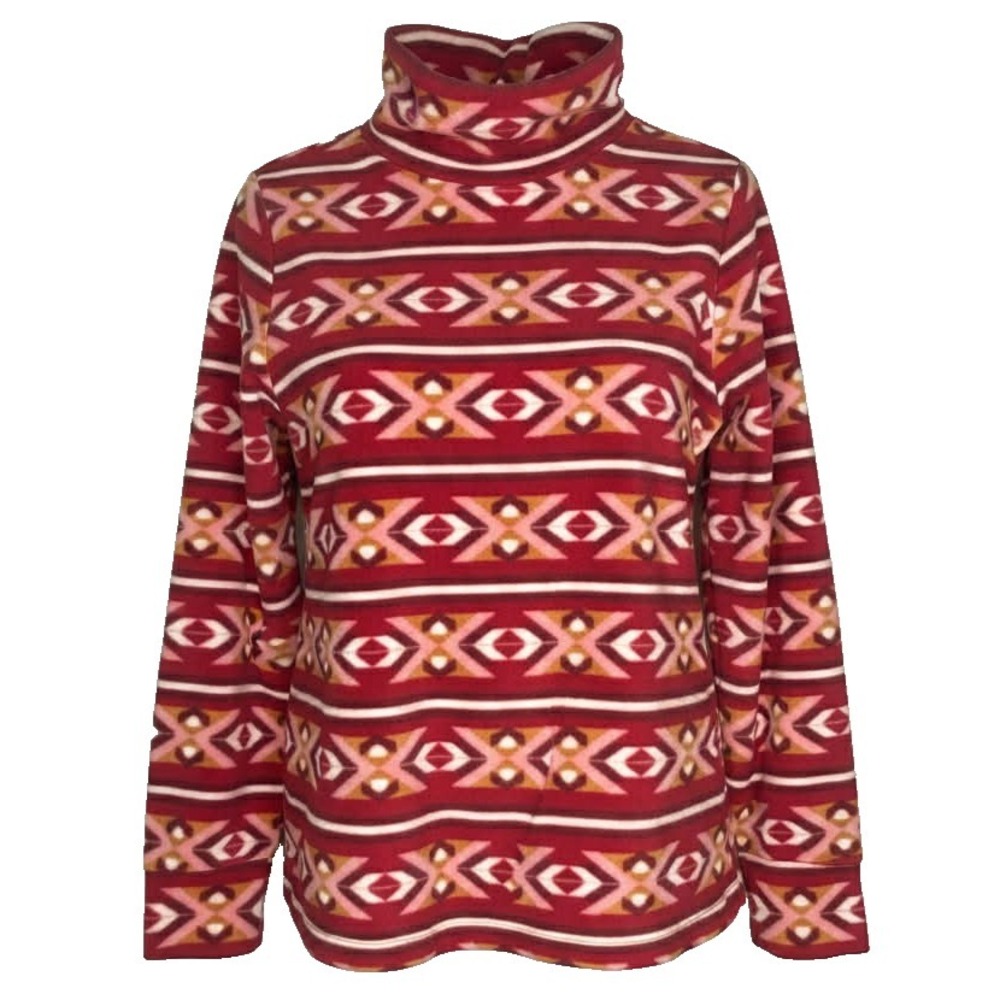 Mountain and Isles Fleece Sweater‎ Women's Size large Multicolor Pullover